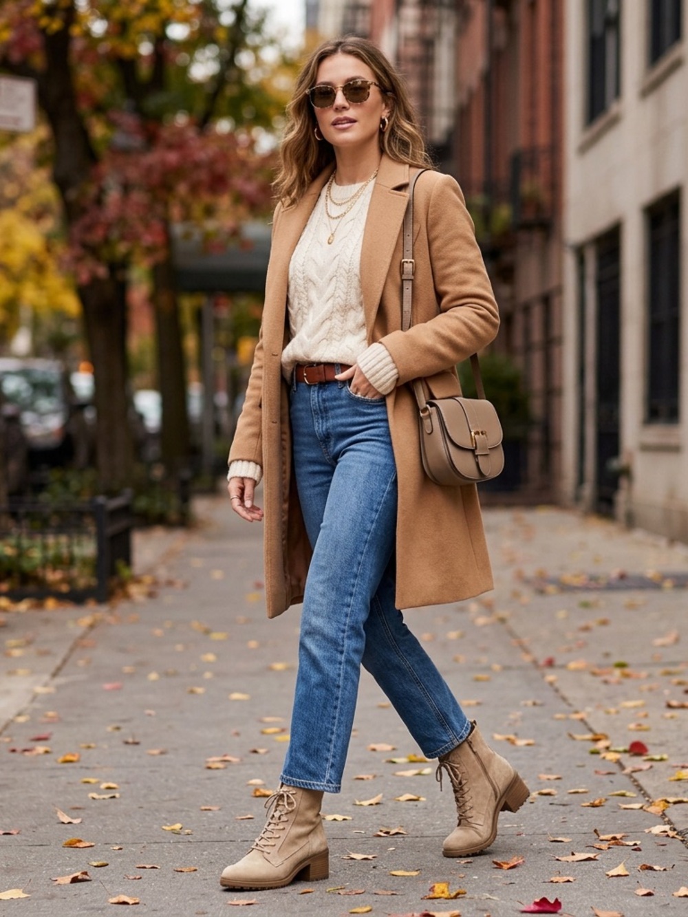 Women's Tan Suede Lace-Up Ankle Boots
